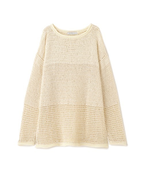 ETRE TOKYO（エトレトウキョウ）の「シアークロシェニットプルオーバー（ニット/セーター・レディース・アイボリー/ブラック・FREE）」の12枚目の写真