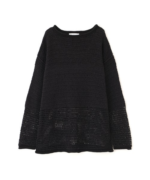 ETRE TOKYO（エトレトウキョウ）の「シアークロシェニットプルオーバー（ニット/セーター・レディース・アイボリー/ブラック・FREE）」の10枚目の写真