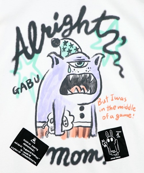 ScoLar Parity（スカラーパリティ）の「361118：夜更かしガブ 裾メッシュ切替Tシャツ（Tシャツ/カットソー・レディース・オフホワイト/ピンク/ブラック・M）」の14枚目の写真