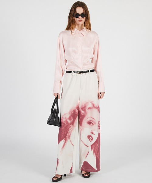 PRANK PROJECT（プランクプロジェクト）の「【2026Summer Pre-Order】フェイスプリントスウェットパンツ / Face Print Sweatpants（スウェットパンツ・レディース・グレー/オフホワイト・36/38）」の3枚目の写真