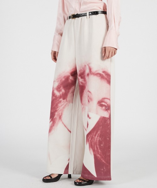 PRANK PROJECT（プランクプロジェクト）の「【2026Summer Pre-Order】フェイスプリントスウェットパンツ / Face Print Sweatpants（スウェットパンツ・レディース・グレー/オフホワイト・36/38）」の9枚目の写真