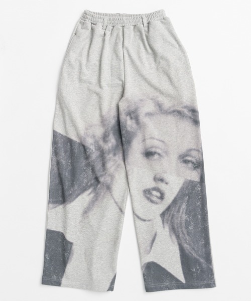 PRANK PROJECT（プランクプロジェクト）の「【2026Summer Pre-Order】フェイスプリントスウェットパンツ / Face Print Sweatpants（スウェットパンツ・レディース・グレー/オフホワイト・36/38）」の14枚目の写真