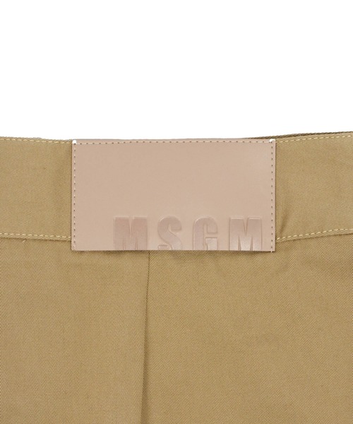 MSGM(エムエスジーエム)の「コットンギャバジン クロップドバミューダパンツ(チノパンツ・レディース・ピンク/ベージュ・40)」の9枚目の写真
