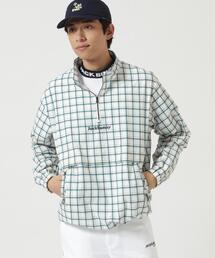 Jack Bunny!!（ジャックバニー）の「【Jack Bunny!!】チェックプリント ハーフジップブルゾン（ブルゾン）」