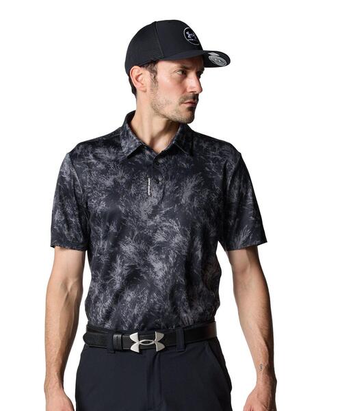 UA Dri‑Fit Cool Pro Print Polo (gold/men’s) — мужская поло с принтом