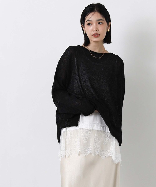 Gready Brilliant(グレディブリリアン)の「レースヘムワイドタンク(タンクトップ・レディース・オフホワイト/ブラック・38)」の8枚目の写真