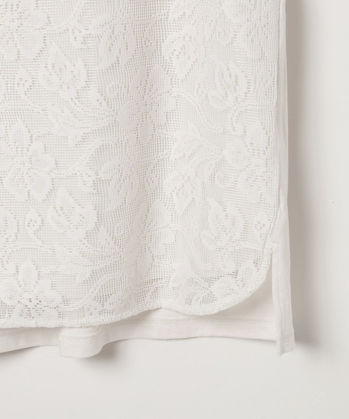 studio CLIP（スタディオクリップ）の「フロントレースドッキングタンクトップ（タンクトップ・レディース・スモーク/ライトグレー/アイボリー・FREE）」の8枚目の写真