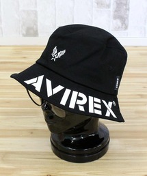 AVIREX | AX BRIM LOGO PRINT BUCKET HAT(ハット)