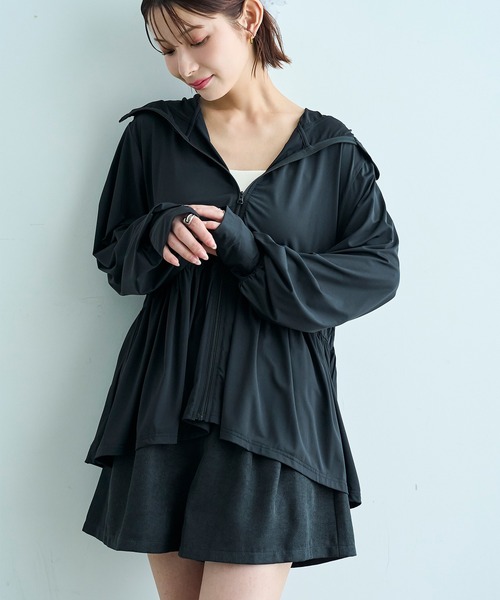 mil（ミル）の「【丈が選べる】 リネンライク ショートパンツ / ハーフパンツ【587184】（その他パンツ・レディース・アイボリー/ブラック/ブラウン・XS/S）」の11枚目の写真