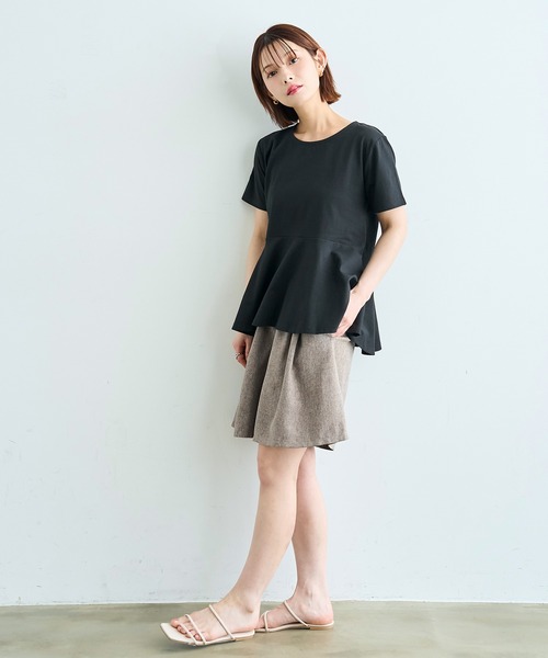mil（ミル）の「【丈が選べる】 リネンライク ショートパンツ / ハーフパンツ【587184】（その他パンツ・レディース・アイボリー/ブラック/ブラウン・XS/S）」の20枚目の写真