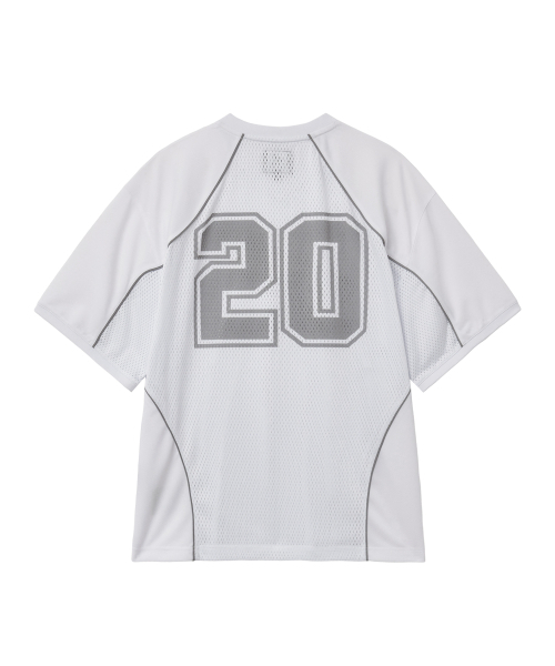 PHYPS MOTORCYCLE(フィップスモーターサイクル)の「Mesh Piping Block Motorcycle Short Sleeve White(Tシャツ/カットソー・レディース・その他・SMALL/MEDIUM/LARGE/X-LARGE)」の4枚目の写真