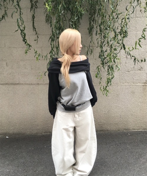 VIBGYOR(ヴィブジョー)の「【LAMPOON】クロススタッズデニムパンツ(デニムパンツ・レディース・ホワイト/ブラック・LARGE/MEDIUM/SMALL)」の12枚目の写真