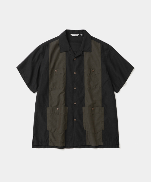 UNIFORM BRIDGE(ユニフォームブリッジ)の「cuban s/s shirt black(シャツ/ブラウス・メンズ・その他・MEDIUM/LARGE/X-LARGE/XX-LARGE)」の1枚目の写真