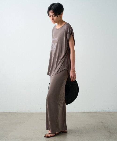 LOUNGEDRESS(ラウンジドレス)の「ナンバリングフレンチT(Tシャツ/カットソー・レディース・モカ/ベージュ/ブラック・FREE)」の21枚目の写真