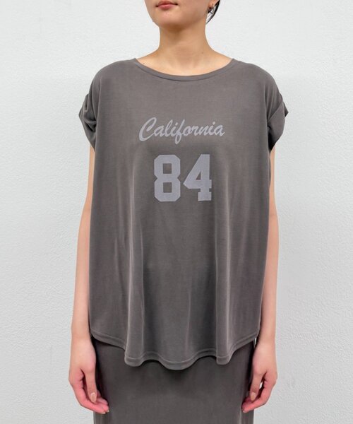 LOUNGEDRESS(ラウンジドレス)の「ナンバリングフレンチT(Tシャツ/カットソー・レディース・モカ/ベージュ/ブラック・FREE)」の8枚目の写真