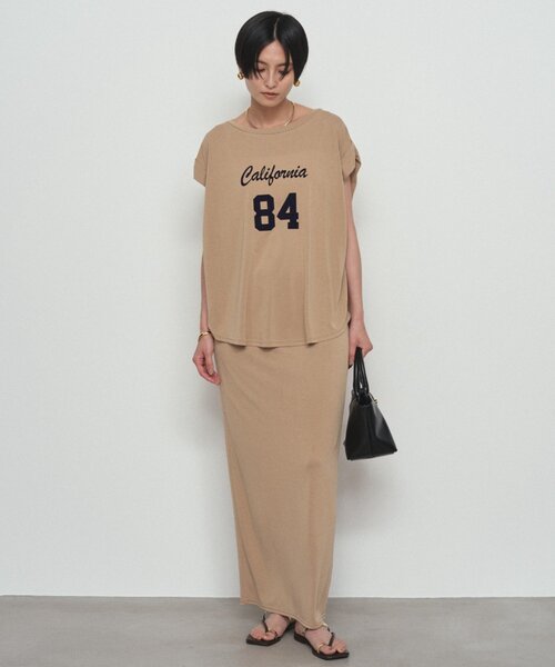LOUNGEDRESS(ラウンジドレス)の「ナンバリングフレンチT(Tシャツ/カットソー・レディース・モカ/ベージュ/ブラック・FREE)」の15枚目の写真