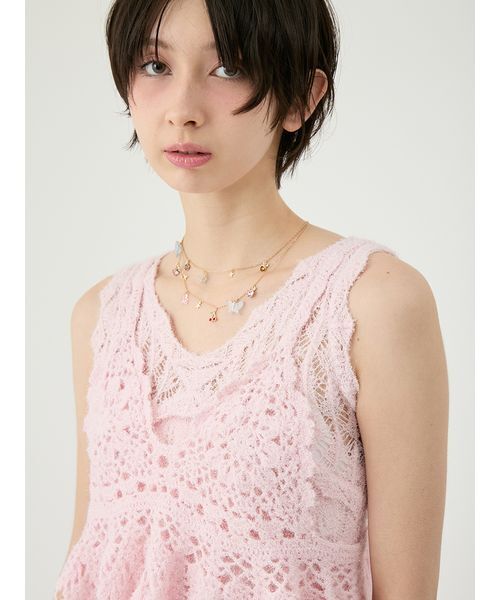 LILY BROWN（リリーブラウン）の「二連フルーツビジューネックレス（ネックレス・レディース・シルバー/ゴールド・F）」の8枚目の写真
