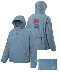 Seoul Motorcycle Packable Anorak Light Blue