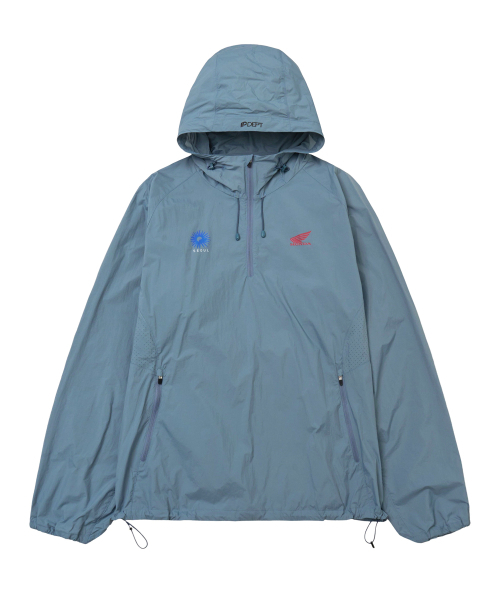 PHYPS MOTORCYCLE（フィップスモーターサイクル）の「Seoul Motorcycle Packable Anorak Light Blue（ナイロンジャケット・レディース・その他・SMALL/MEDIUM/LARGE/X-LARGE）」の2枚目の写真