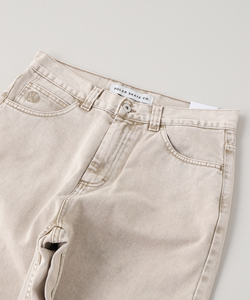 Polar Skate Co.（ポーラースケートカンパニー）の「POLAR SKATE CO. / ポーラースケートカンパニー 91 Pants（デニムパンツ・メンズ・アイボリー・32）」の4枚目の写真
