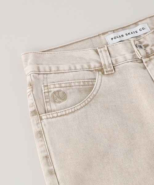 Polar Skate Co.（ポーラースケートカンパニー）の「POLAR SKATE CO. / ポーラースケートカンパニー 91 Pants（デニムパンツ・メンズ・アイボリー・32）」の5枚目の写真