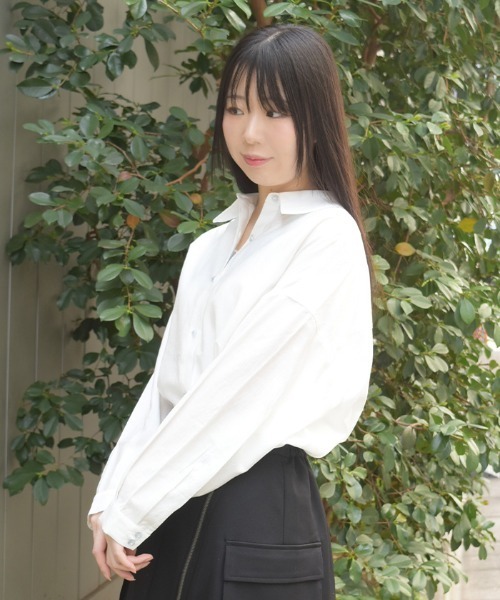 axes femme(アクシーズファム)の「UVカットシアーシャツ(シャツ/ブラウス・レディース・ホワイト/グリーン/ピンク・FREE)」の12枚目の写真