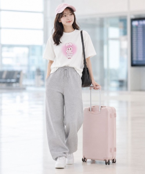 Mac-House(マックハウス)の「Esther Bunny エスターバニー ラバー×スプレープリント 半袖Tシャツ(Tシャツ/カットソー・レディース・ホワイト/サックスブルー/ピンク・L/M)」の10枚目の写真