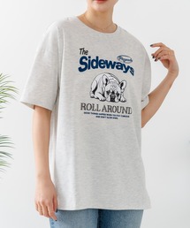 【C-FORT POINT/フォートポイント】【ゆったりルーズシルエット】フレンチブルドッグ×カレッジ風ロゴTシャツ フレブル 犬好き 古着風 ヴィンテージ風 おしゃれ 可愛い