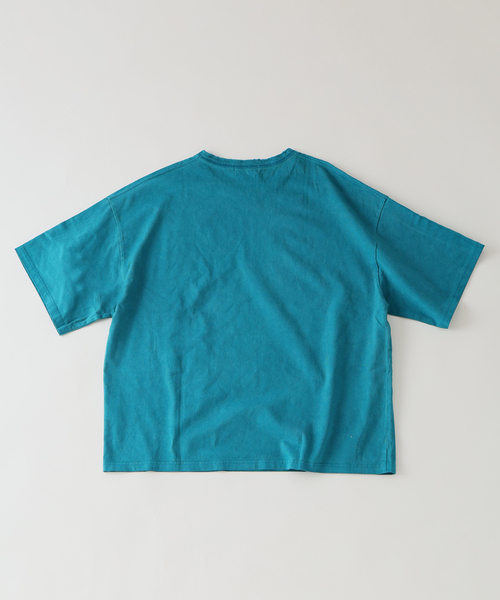 JOURNAL STANDARD J.S HOMESTEAD(ジャーナルスタンダードホームステッド)の「J.S.Homestead / コールド ダイ ダメージ ネック Tシャツ(Tシャツ/カットソー・メンズ・ブルー系その他/イエロー/レッド/ブラック系その他・MEDIUM/LARGE)」の10枚目の写真