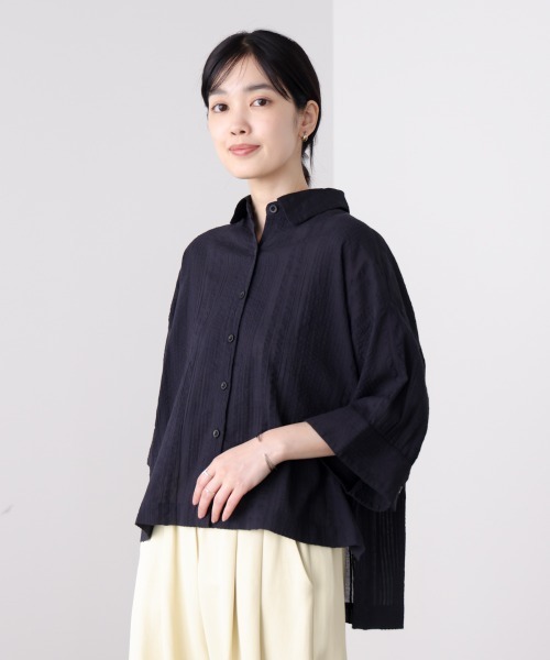 Bou Jeloud(ブージュルード)の「サッカーミイディシャツ(シャツ/ブラウス・レディース・アイボリー/ブラック/キャメル・38)」の19枚目の写真