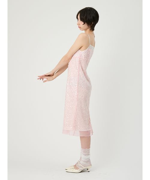 LILY BROWN（リリーブラウン）の「[L.B CANDY STOCK]シャイニーワンピース（ワンピース・レディース・ブラック/ミント/ピンク・F）」の6枚目の写真