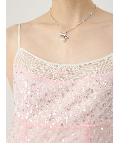 LILY BROWN（リリーブラウン）の「[L.B CANDY STOCK]シャイニーワンピース（ワンピース・レディース・ブラック/ミント/ピンク・F）」の8枚目の写真