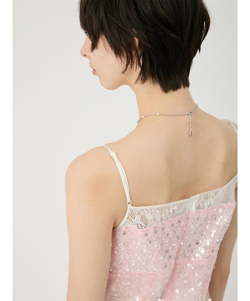 LILY BROWN（リリーブラウン）の「[L.B CANDY STOCK]シャイニーワンピース（ワンピース・レディース・ブラック/ミント/ピンク・F）」の10枚目の写真
