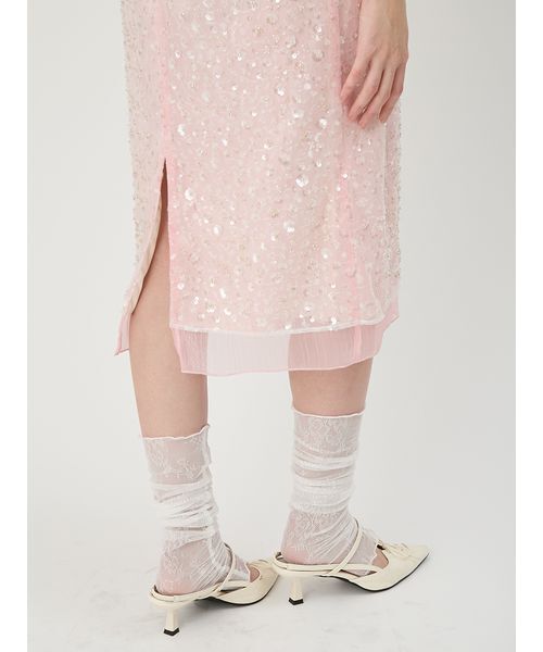 LILY BROWN（リリーブラウン）の「[L.B CANDY STOCK]シャイニーワンピース（ワンピース・レディース・ブラック/ミント/ピンク・F）」の13枚目の写真