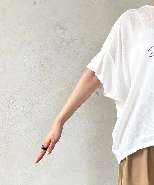 un dix cors(アンディコール)の「プリントTEE(Tシャツ/カットソー・レディース・レッド/ブラック/アイボリー/ネイビー・FREE)」の15枚目の写真