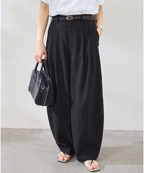 JOURNAL STANDARD(ジャーナルスタンダード)の「《追加》アイアスストレッチコクーンパンツ(その他パンツ・レディース・ブラック・36/38)」の7枚目の写真