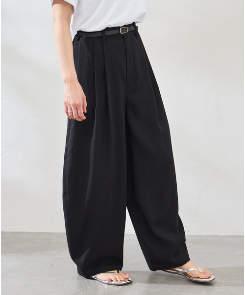 JOURNAL STANDARD(ジャーナルスタンダード)の「《追加》アイアスストレッチコクーンパンツ(その他パンツ・レディース・ブラック・36/38)」の8枚目の写真