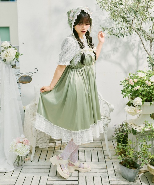kutir(クティール)の「【クティールとレトロ】アソートフリルリボンバブーシュカ/ヘッドドレス(その他ヘアアクセサリー・レディース・グリーン/ブルー/アイボリー/レッド/オフホワイト・FREE)」の15枚目の写真
