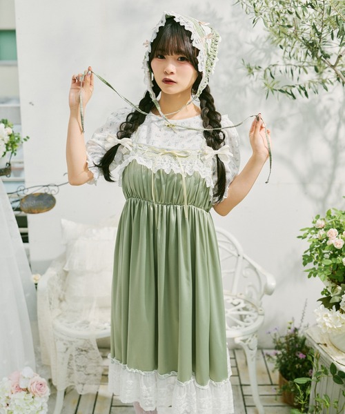kutir(クティール)の「【クティールとレトロ】アソートフリルリボンバブーシュカ/ヘッドドレス(その他ヘアアクセサリー・レディース・グリーン/ブルー/アイボリー/レッド/オフホワイト・FREE)」の14枚目の写真