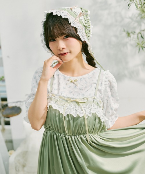 kutir(クティール)の「【クティールとレトロ】アソートフリルリボンバブーシュカ/ヘッドドレス(その他ヘアアクセサリー・レディース・グリーン/ブルー/アイボリー/レッド/オフホワイト・FREE)」の16枚目の写真