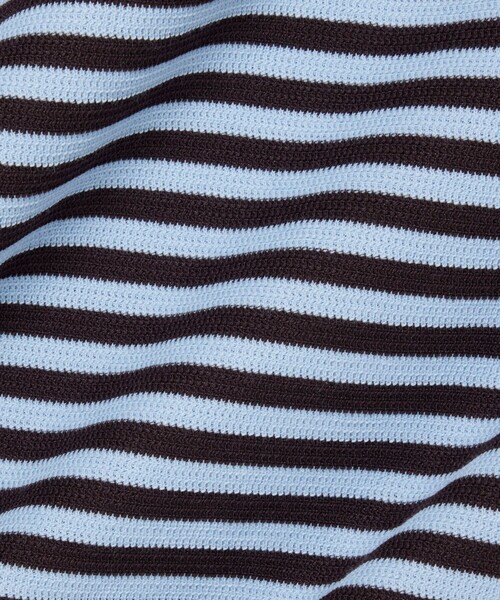 LACOSTE（ラコステ）の「ニットライクボーダーTシャツ（Tシャツ/カットソー・メンズ・オレンジ/ライトブルー・2/3/5/4）」の18枚目の写真