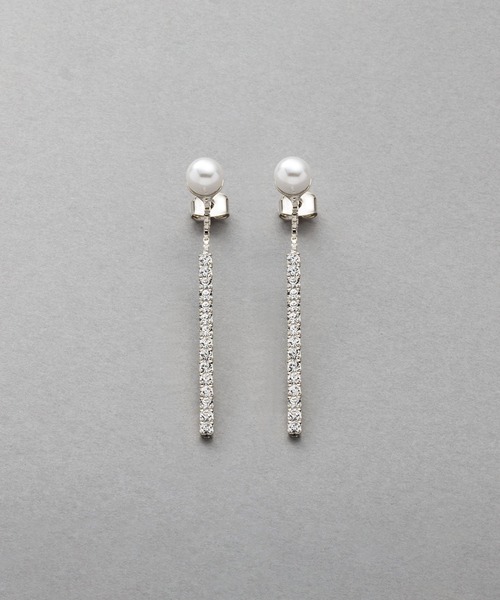 Cream dot.(クリームドット)の「パール×ビジューバーの揺れ感ピアス/イヤリング(ピアス(両耳用)・レディース・ピンク系その他/シルバー/ゴールド系その他/シルバー系その他/ピンクゴールド/ゴールド・ONE SIZE)」の15枚目の写真