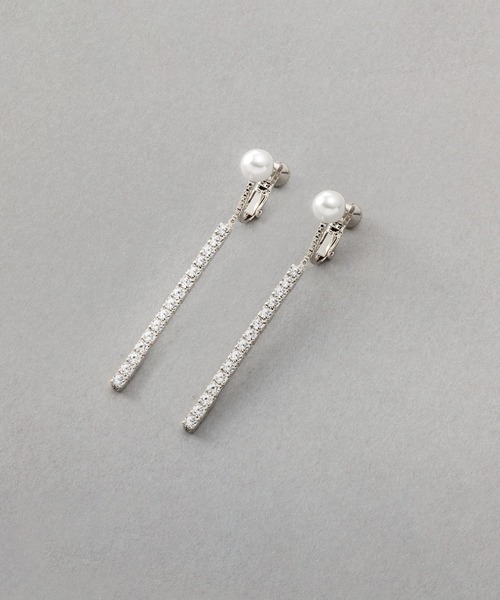Cream dot.(クリームドット)の「パール×ビジューバーの揺れ感ピアス/イヤリング(ピアス(両耳用)・レディース・ピンク系その他/シルバー/ゴールド系その他/シルバー系その他/ピンクゴールド/ゴールド・ONE SIZE)」の19枚目の写真