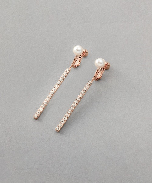 Cream dot.(クリームドット)の「パール×ビジューバーの揺れ感ピアス/イヤリング(ピアス(両耳用)・レディース・ピンク系その他/シルバー/ゴールド系その他/シルバー系その他/ピンクゴールド/ゴールド・ONE SIZE)」の20枚目の写真