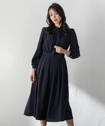 Viaggio Blu（ビアッジョブルー）の「ボウタイシャンブレーワンピース（ワンピース）」