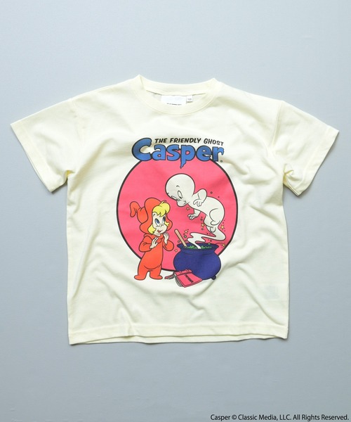 MARKEY'S(マーキーズ)の「【別注】Casper プリント半袖Tシャツ(Tシャツ/カットソー・キッズ・オフホワイト/ホワイト/ラベンダー・140/80/110/100/90/150/130/120)」の2枚目の写真