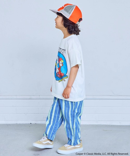 MARKEY'S(マーキーズ)の「【別注】Casper プリント半袖Tシャツ(Tシャツ/カットソー・キッズ・オフホワイト/ホワイト/ラベンダー・140/80/110/100/90/150/130/120)」の6枚目の写真