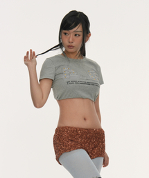 P&G HALTER STRAP CROP TOP_GREY