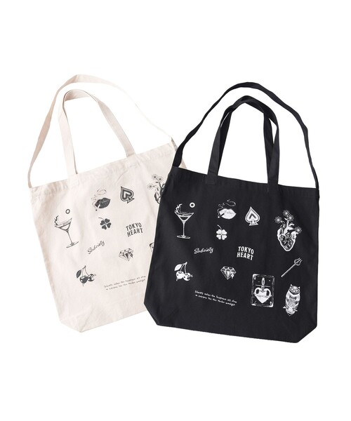 Subciety（サブサエティ）の「Varsity 2way tote bag（トートバッグ・メンズ・ブラック/ナチュラル・FREE）」の9枚目の写真