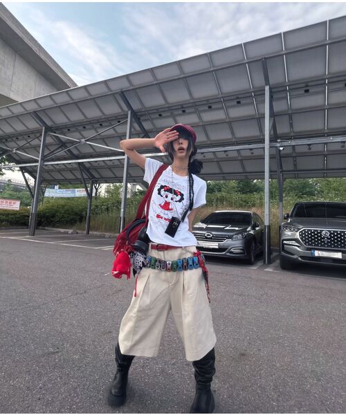 eastserviceshop(イーストサービスショップ)の「ワークコットンバミューダパンツ - ベージュ(その他パンツ・レディース・Beige・SMALL/MEDIUM/LARGE)」の4枚目の写真